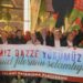Sumud Filosu'na yönelik saldırıları protesto eden grup İsrail Konsolosluğu'na yürüdü