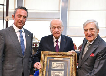 Bahçeli, Rahmi Koç ile Ali Koç'u kabul etti