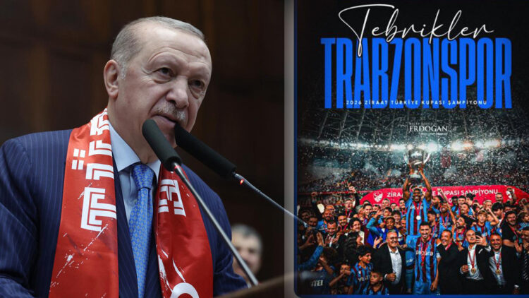 Cumhurbaşkanı Erdoğan’dan Trabzonspor’a tebrik mesajı