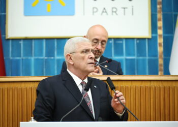 İYİ Parti Genel Başkanı Müsavat Dervişoğlu, TBMM'de partisinin grup toplantısında konuştu. Fotoğraf: Ankara, (DHA)