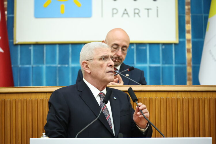 İYİ Parti Genel Başkanı Müsavat Dervişoğlu, TBMM'de partisinin grup toplantısında konuştu. Fotoğraf: Ankara, (DHA)