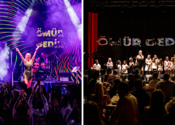 Ömür Gedik’in Bodrum sürprizi; Çocukları sahneye aldı