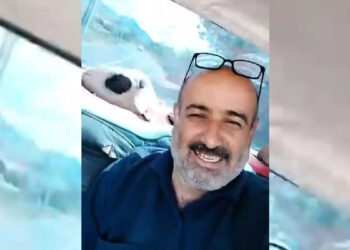 Kurbanlık koyunuyla yolculuğu dikkat çekti