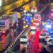 Küçükçekmece'de kazaya müdahale eden trafik polisine otomobil çarptı
