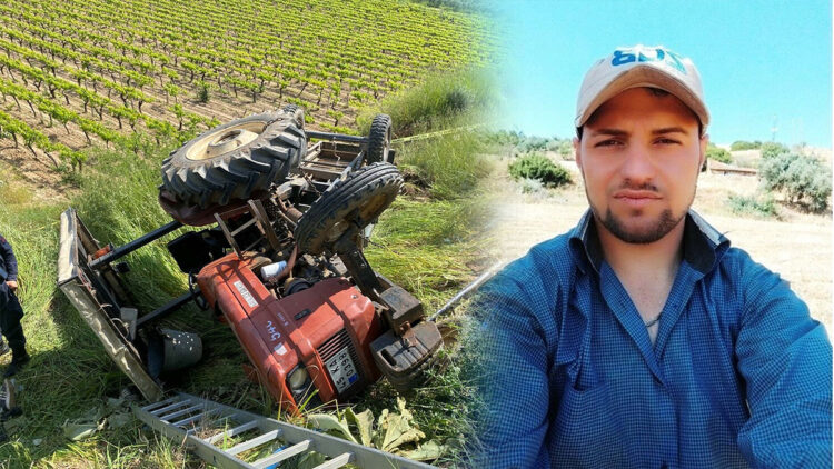 Manisa'da şarampole yuvarlanan traktörün sürücüsü öldü