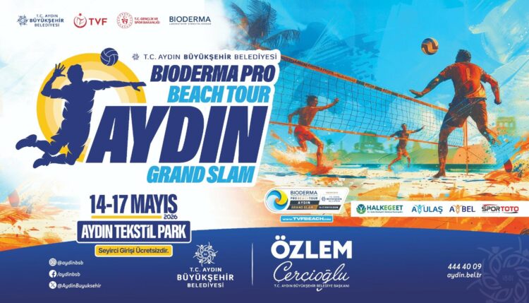 Plaj voleybolu heyecanı Aydın'da yaşanacak. (Fotoğraf: Aydın DHA)