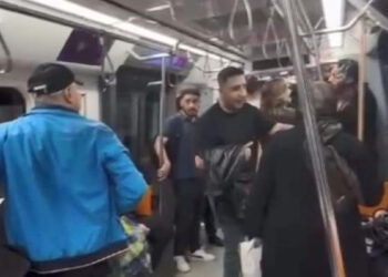 Sarıyer'de metroda küfürlü tezahürat kavgası; oklavayla müdahale etti