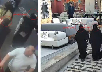 Tanınmamak için çarşaf giyip peçe takan yankesiciler, taksiyle kaçarken yakalandı