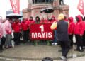 DİSK'ten Taksim Meydanı'nda basın açıklaması