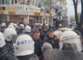 Beşiktaş'ta izinsiz gösteriye polis müdahale etti-1