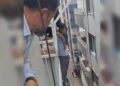 İnşaatta asansör kazası; işçilerden biri düştü, diğeri demirlere tutundu