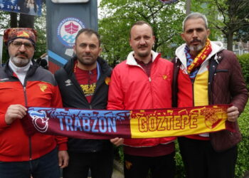 Trabzonspor ve Göztepeli taraftarlar arasında dostluk rüzgarı