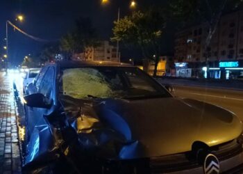 Alkollü sürücünün kullandığı otomobilin çarptığı yaya ağır yaralandı