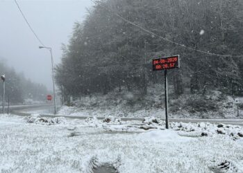 Bolu Dağı'nda kar yağışı