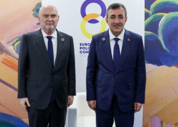 Cumhurbaşkanı Yardımcısı Yılmaz, AGİT Genel Sekreteri Sinirlioğlu ile bir araya geldi