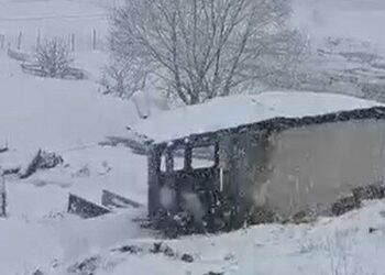 Şırnak’ta Faraşin Yaylası’nda kar yağışı