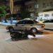 Otomobille motosikletin çarpıştığı kaza kamerada; 2 yaralı