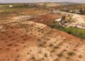 Gaziantep’te, fırtınada ağaçların devrildiği fıstık bahçelerindeki hasar dronla görüntülendi