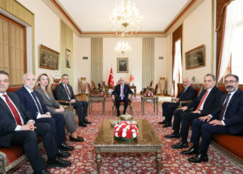 TBMM Başkanı Kurtulmuş, TBB Başkanı Sağkan ile görüştü