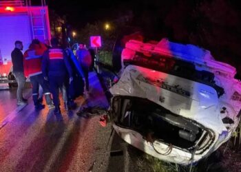Kütahya’da otomobil takla attı: 4 yaralı