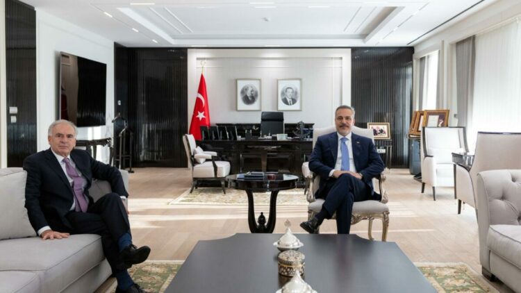 Bakan Fidan, BM Genel Sekreteri'nin Özel Temsilcisi Arnault ile görüştü