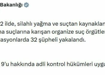 22 ilde 'suç örgütü' operasyonlarında 23 tutuklama