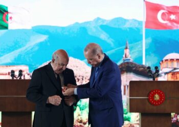 Cumhurbaşkanı Erdoğan, Cezayir Cumhurbaşkanı Tebbun'u resmi törenle karşıladı