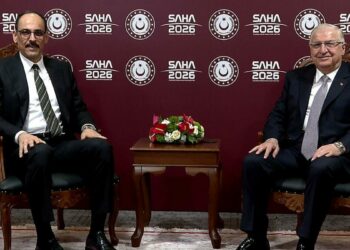 MİT Başkanı Kalın, SAHA 2026'da Bakan Güler'i ziyaret etti
