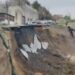 Beylikdüzü’nde inşaat çalışması sırasında yol çöktü; o anlar kamerada