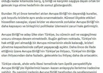 Cumhurbaşkanı Erdoğan: AB ile ilişkilerimizi kazan-kazan anlayışıyla ilerletme iradesindeyiz