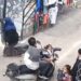 Motosikletin küçük çocuğa çarptığı kaza kamerada