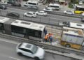 Avcılar'da metrobüste yangın-2 / Havadan görüntü eklendi