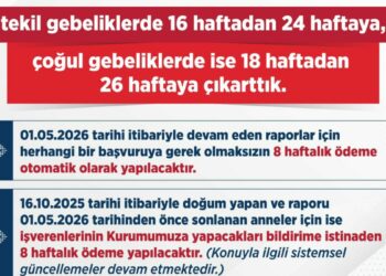 SGK: Analık ödeneği süresini tekil gebeliklerde 24 haftaya, çoğul gebeliklerde ise 26 haftaya çıkarttık