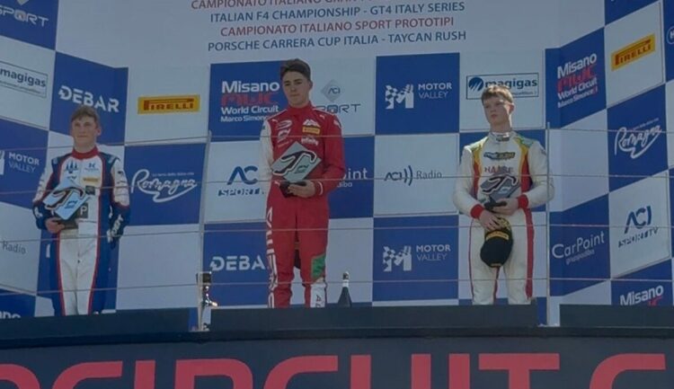 Alp Hasan Aksoy, Misano’daki Formula sahnesinde İstiklal Marşı'nı dinletti