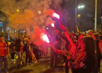 Zonguldak'ta Galatasaray taraftarları sokakta