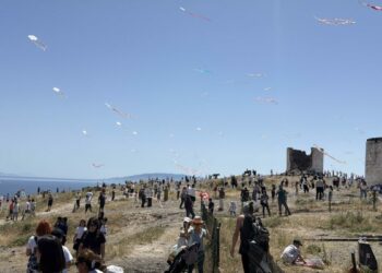 Bodrum’da uçurtma festivalinde renkli görüntülere sahne oldu