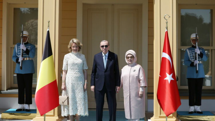 Cumhurbaşkanı Recep Tayyip Erdoğan, Belçika Kraliçesi Mathilde’yi kabul etti