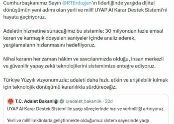 Bakan Gürlek: UYAP Al Karar Destek Sistemi'ni hayata geçiriyoruz