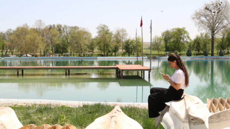 Kuruyan Sakaryabaşı Göleti, yapılan çalışmayla yeniden canlandı