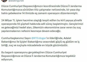 Düzce merkezli 14 ilde yasa dışı bahis operasyonu