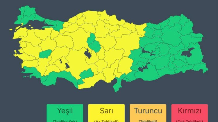 İçişleri Bakanlığı'ndan 'sağanak' uyarısı