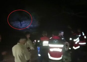Çayda mahsur kaldı, 5 saat sonra kurtarıldı