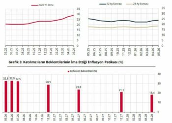 TCMB: Piyasa katılımcılarının yıl sonu enflasyon beklentisi yüzde 28,94