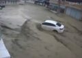 Samsun Havza’daki selin ilk anları kamerada