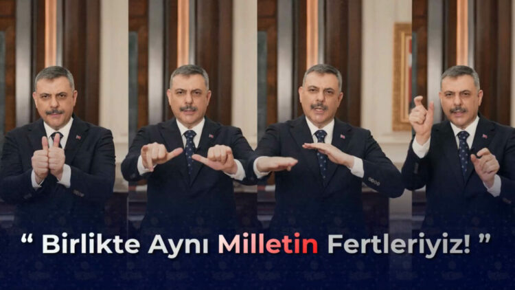 Bakan Çiftçi'den işaret diliyle 'Engelliler Haftası' mesajı