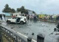 Takla atan cip, karşı şeritteki başka bir cipin üzerine düştü: 1 ölü, 7 yaralı