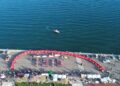 Tekirdağ'da 100 metre uzunluğundaki Türk bayrağıyla 'Gençlik Yürüyüşü'