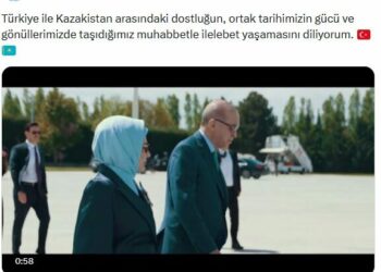 Emine Erdoğan'dan Kazakistan paylaşımı