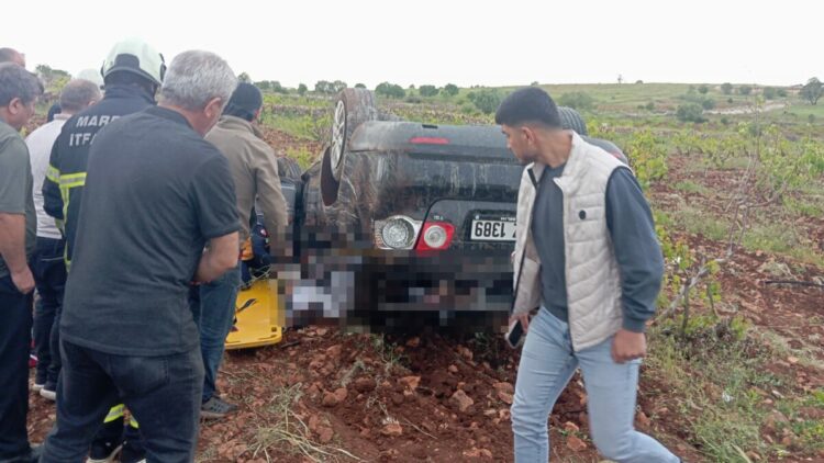 Mardin'de otomobil takla attı; 1 ölü, 2 yaralı