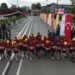 Postacılar yağmur altında yarıştı